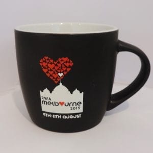 coffee mug, rwa merchandise